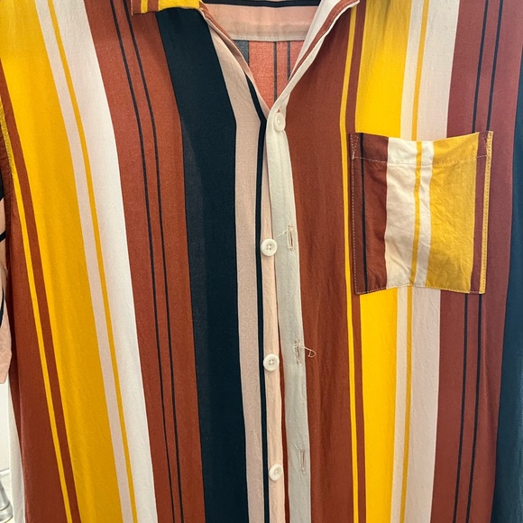 PACSUN Men’s Stripe Button Down - Picture 3 of 4